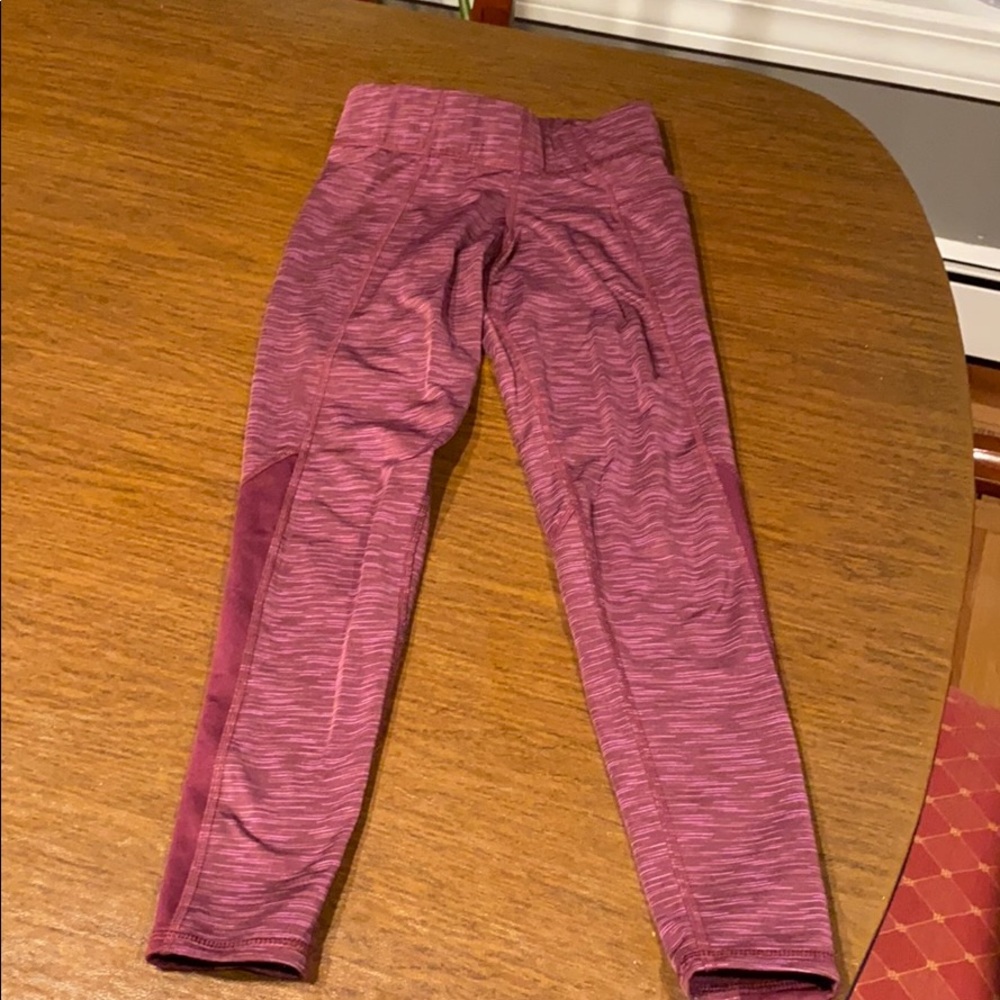 Maroon Girls Leggings